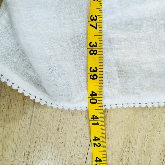 120% lino white sleeveless tunic dress - Picture 8 of 8